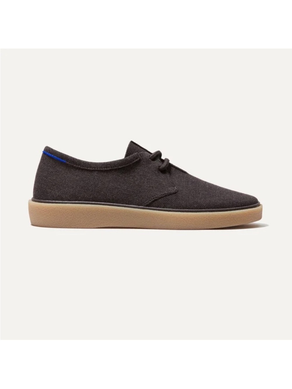 Rothy’s Men’s The Monty Lace Up Low Top Sneaker in Vintage Brown Wool 9.5